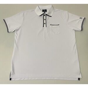 Footjoy X Todd Snyder‎ Polo Shirt Mens XL White Pique Performance Tech Golf